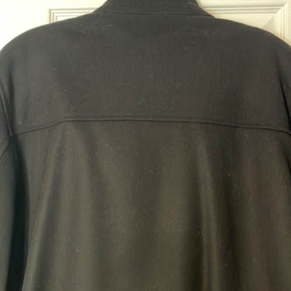 Johnson & Murphy Black jacket. Never worn. Zippered. Wool&cashmere. Dry clean. - Picture 10 of 11